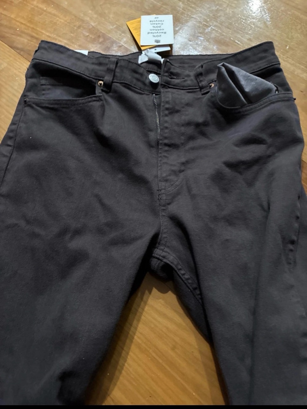 H&M Women's Boot Cut Pants in Dark Brown